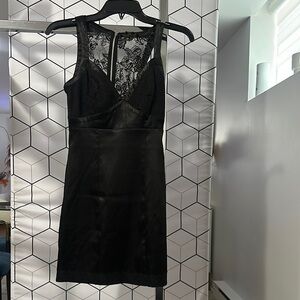 Guess Black Lace Mini Dress